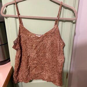 A New Day Medium Giraffe Print Camisole Tank Top